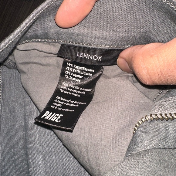 PAIGE Men's Charcoal Jeans - Picture 3 of 3